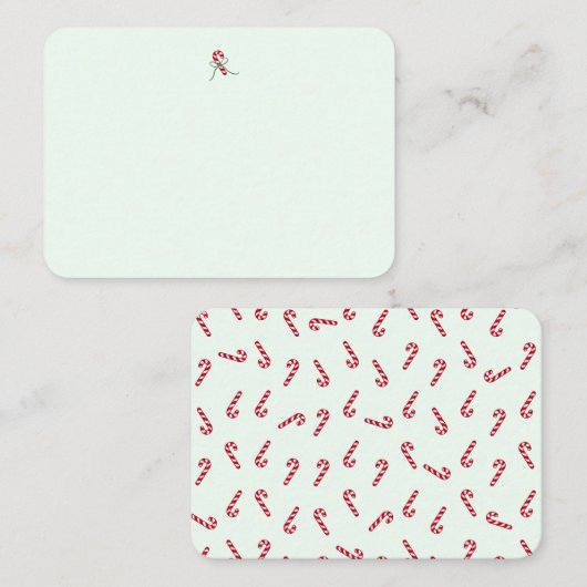 Mooie Kerststok Notitiekaarten Notitiekaartje (Voorkant / Achterkant)