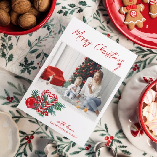 Mooie Kerststokken | Kerst Familie Foto Feestdagenkaart