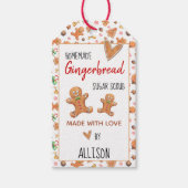 Mooie Kerststol 🍪 Gemaakt Met Liefde Kerstfeest Cadeaulabel (Voorkant)