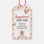 Mooie Kerststol 🍪 Gemaakt Met Liefde Kerstfeest Cadeaulabel (Achterkant)