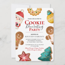 Mooie kerststolparty met kerstkoekjes versieren
