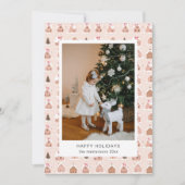 Mooie kerststolpfoto kerstkaart (Voorkant)