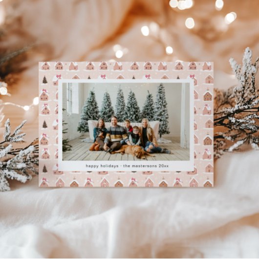 Mooie kerststolpjes foto kerstkaart