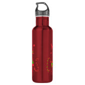 Mooie kersttekst met pretentieuze vormgeving waterfles  (Achterkant)