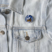 Mooie kerstthema ronde button 3,2 cm (In situ)