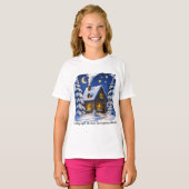 Mooie kerstthema t-shirt (Voorkant volledig)