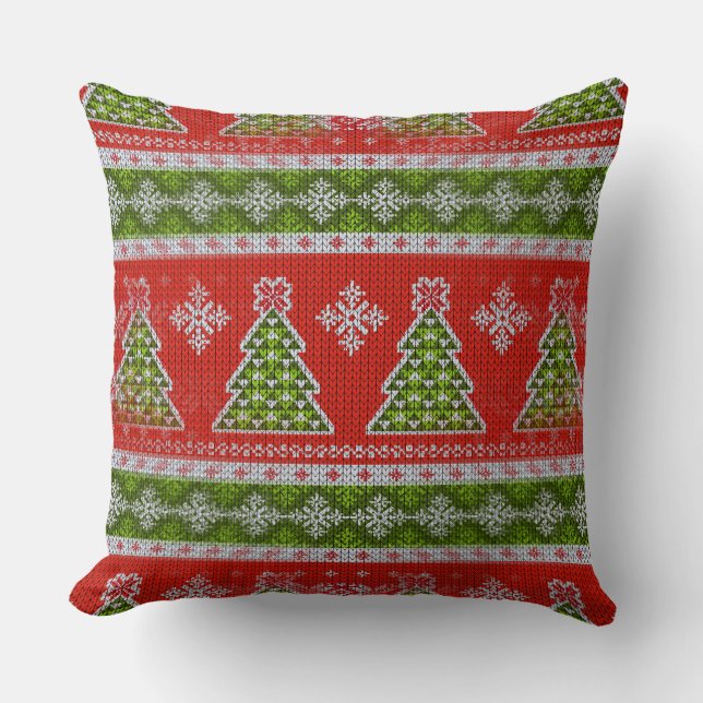 Mooie kersttrui ontwerp kussen (Voorkant)