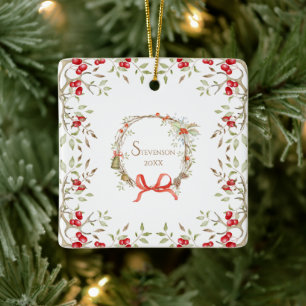 Mooie Kersttypografie Keramisch Ornament