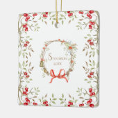 Mooie Kersttypografie Keramisch Ornament (Links)