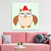Mooie Kerstuil Canvasprint Canvas Afdruk (Insitu (Woonkamer))