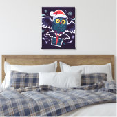 Mooie Kerstuil op Canvas Afdruk (Insitu (Slaapkamer))