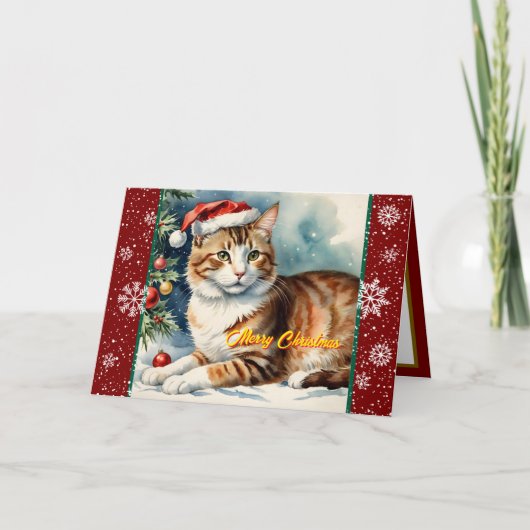 Mooie kerstvakantie Modern Collectie Kaart (Voorkant)