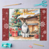 Mooie kerstvakantie Oud Collectie Tissuepapier (Craft)