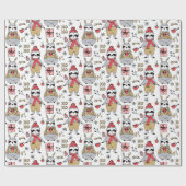 Mooie kerstverpakkings papier (Vlak)
