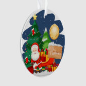 Mooie kerstversiering ornament (voorkant)