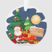 Mooie kerstversiering ornament (voorkant)