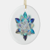 Mooie kerstversiering van Crystal Keramisch Ornament (Rechts)