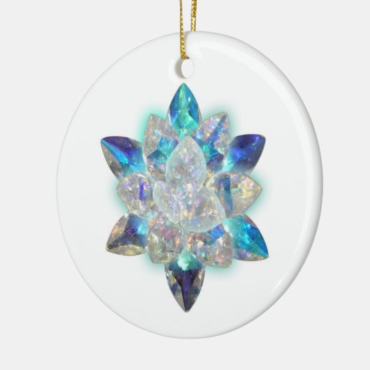 Mooie kerstversiering van Crystal Keramisch Ornament (Links)