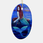 Mooie kerstversiering van Mermaid Fantasy Art Keramisch Ornament (Rechts)