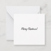 Mooie kerstvos notitiekaartje (Achterkant)