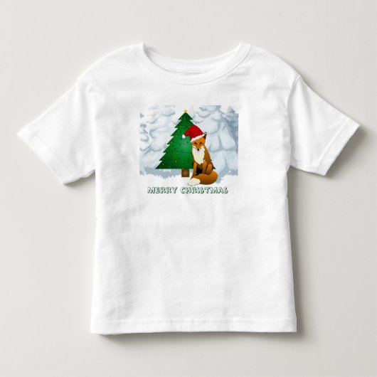 Mooie Kerstvos Trui van Fleece Kinder Shirts (Voorkant)
