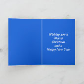 Mooie Kerstwalrus en Sneeuwvlokken Aangepast Feestdagen Kaart (Binnen)