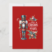 Mooie Kerstwensen Notenkraker Feest Uitnodiging (Achterkant)