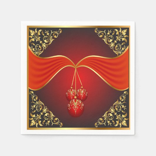 Mooie kerstzalen met sierhoeken servetten (Voorkant)