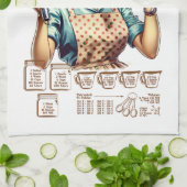 Mooie keuken conversie metingen theedoek (Gevouwen)