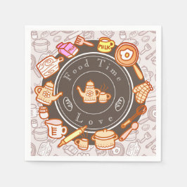 Mooie Keuken Gereedschap Bruin Servet