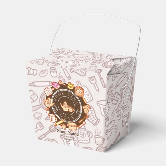 Mooie Keukenaccessoires Bruin Bedankdoosjes (Voorkant Zijde)