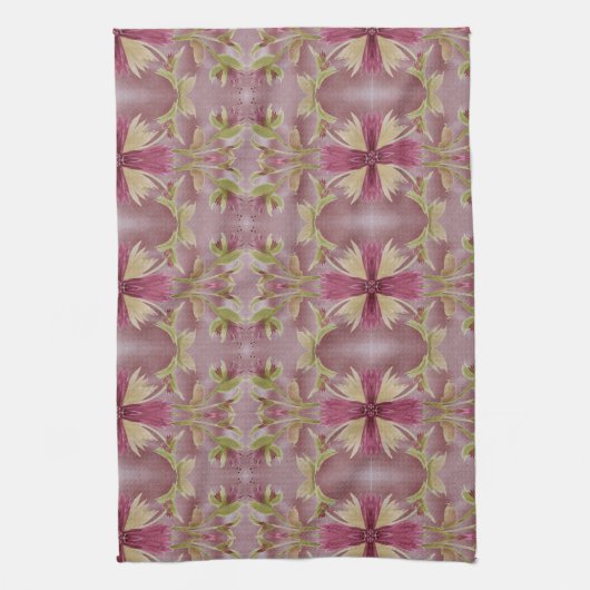 Mooie keukenhanddoek met bordeauxrood (Verticaal)