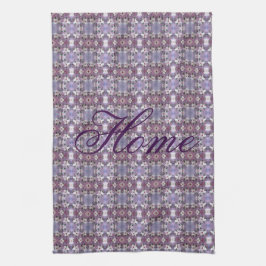 Mooie keukenhanddoek met witte bloesems