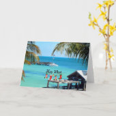 Mooie Key West Kerstmis Kaart (Gele Bloem)