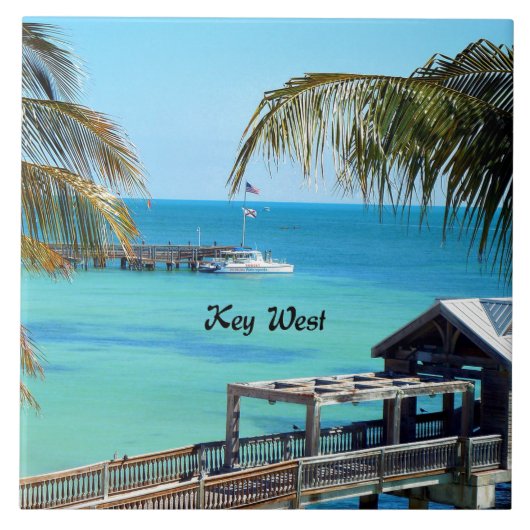 Mooie Key West Tegeltje (Voorkant)
