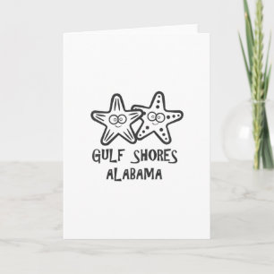 Mooie Kids Gulf Shores Alama Vakantie Meisjes Jong Kaart