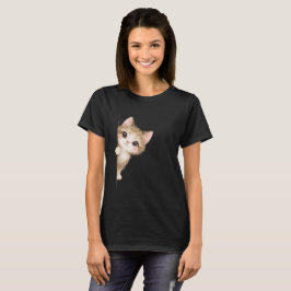 Mooie Kijkende Kat Grafische T-shirt