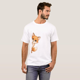 Mooie Kijkende Vos Grafische Shirt