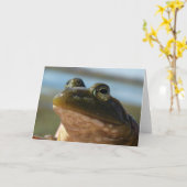 Mooie kikker kaart (Gele Bloem)