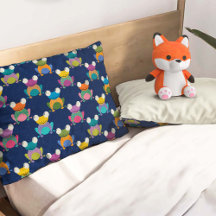 Mooie kikkerprint op blauw