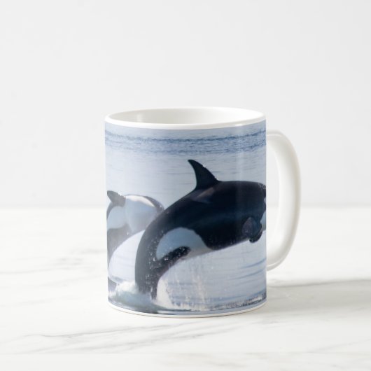 Mooie Killer Whales Koffiemok (Voorkant rechts)