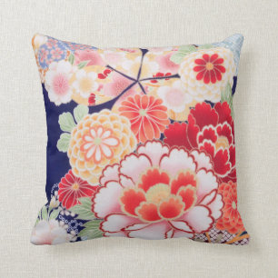 Mooie Kimono Fine Floral  Japans Kussen
