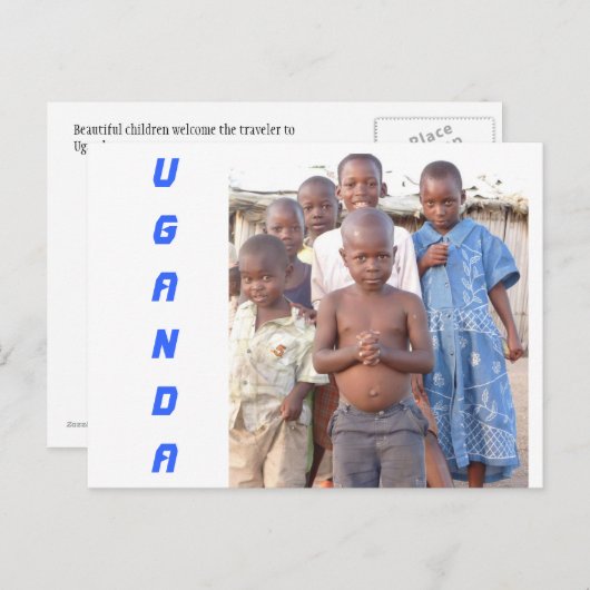 Mooie kinderen briefkaart (Voorkant / Achterkant)