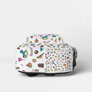 Mooie Kinderen Doodle Patroon Schooltas Bedrukte Rugzak