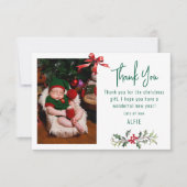 Mooie Kinderen Foto Kerstmis Bedankkaart (Voorkant)