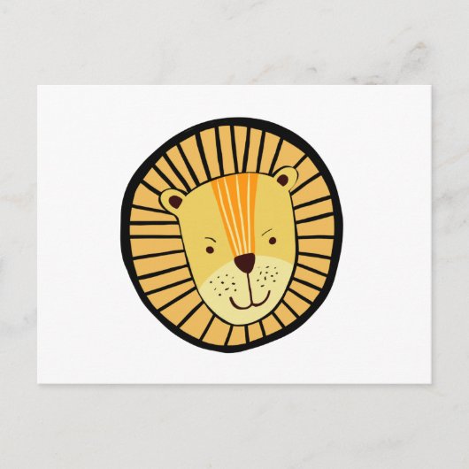 Mooie Kinderen Jungle Leeuw Briefkaart (Voorkant)