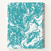 Mooie Kinderen Teal Marmer Compositie Notitieboek (Achterkant)