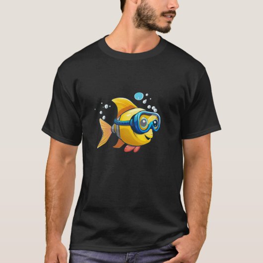 Mooie Kinderen Vis Kostuum T-shirt (Voorkant)