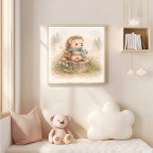 Mooie Kinderkamer met Egeltje Poster