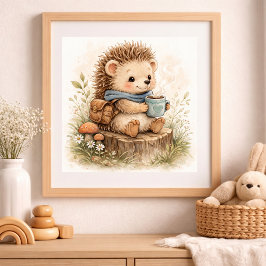 Mooie Kinderkamer met Egeltje Poster